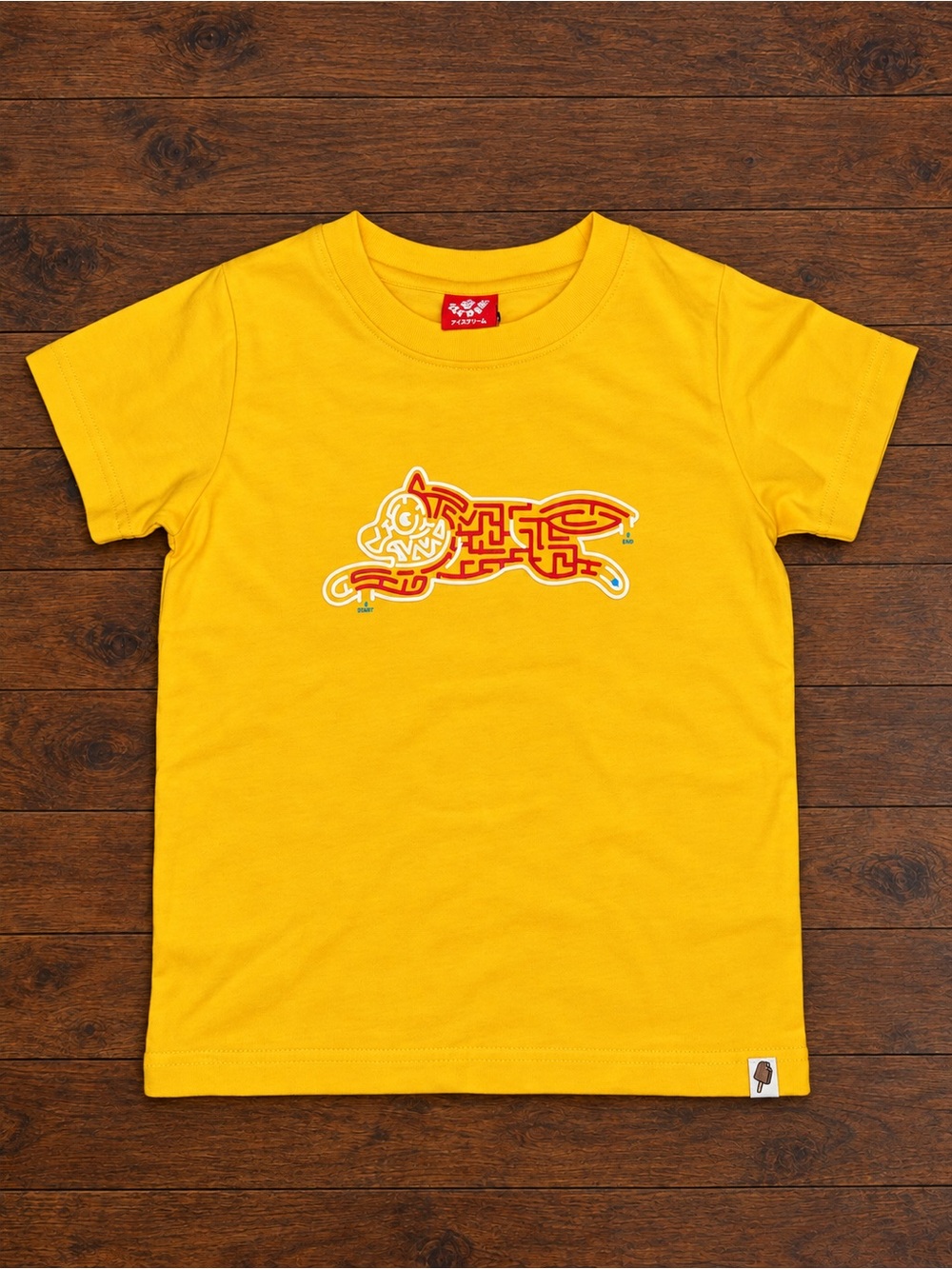 Icecream Yellow Maze Graphic Tee 4T